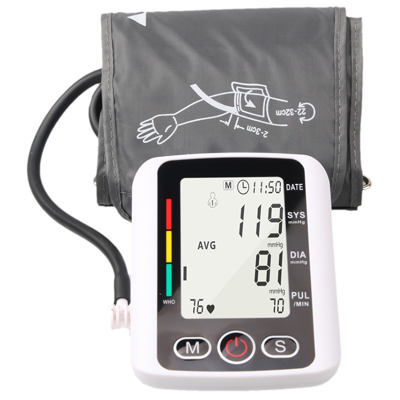 TopDigitale Bloeddrukmeter Bovenarm Tonometer Draagbare Bloeddrukmeter Automatische Bloeddrukmeter