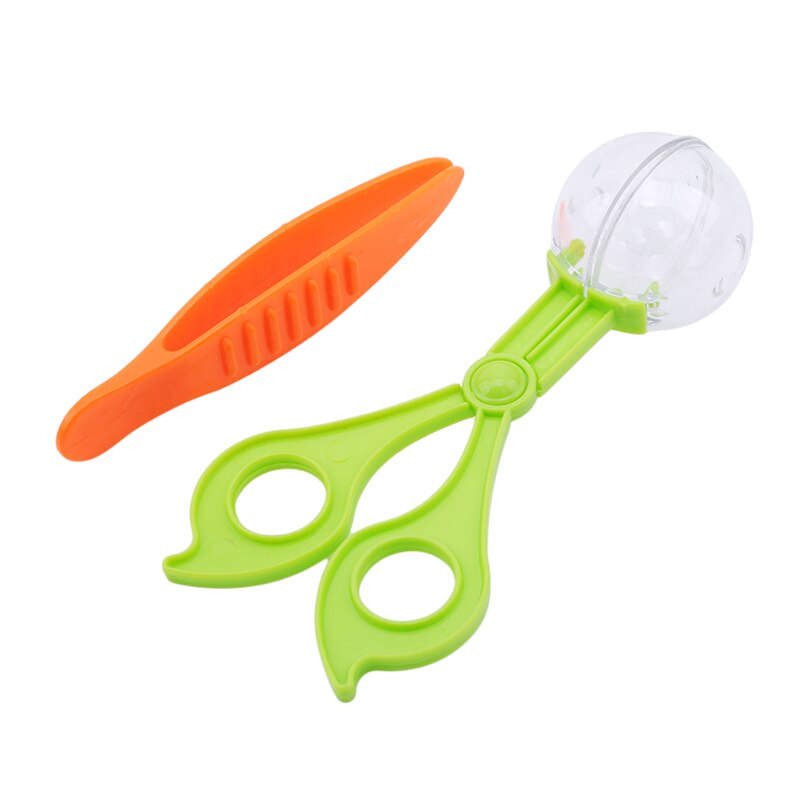 Plastic Natuur Exploratie Speelgoed Kit Voor Kids Plant Insect Studie Tool - Plastic Scissor Clamp & Pincet: Scissors tweezers