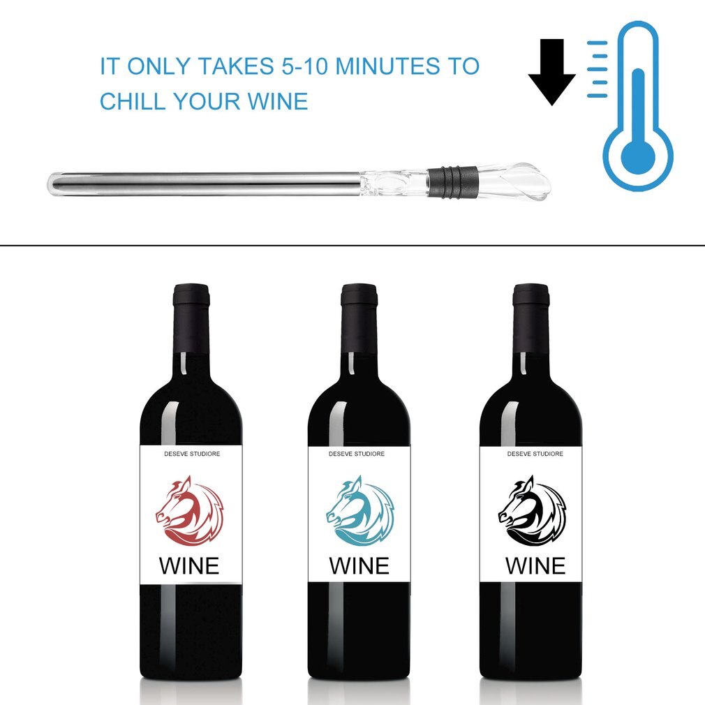 Ice Bucket Wine Chiller Stick Barware Wine Pourer Grandado