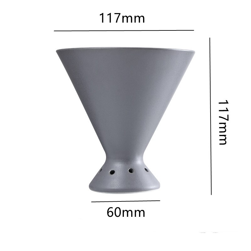 Ceramic Household Hand Drip Coffee Set with Filter V60 Drip Brewing Device Material Sharing Coffee Pot with Separate Stand: Filter Cup