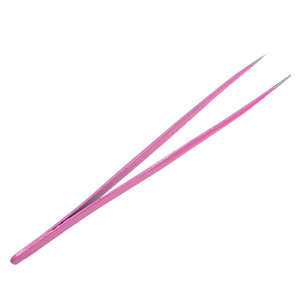 Raka+böjda ögonbryn ögonfranspincett nagelkonstverktyg rosa nipper för plockare strass dekorationer klistermärke verktyg  e311/ fb-t -1: E311 raka
