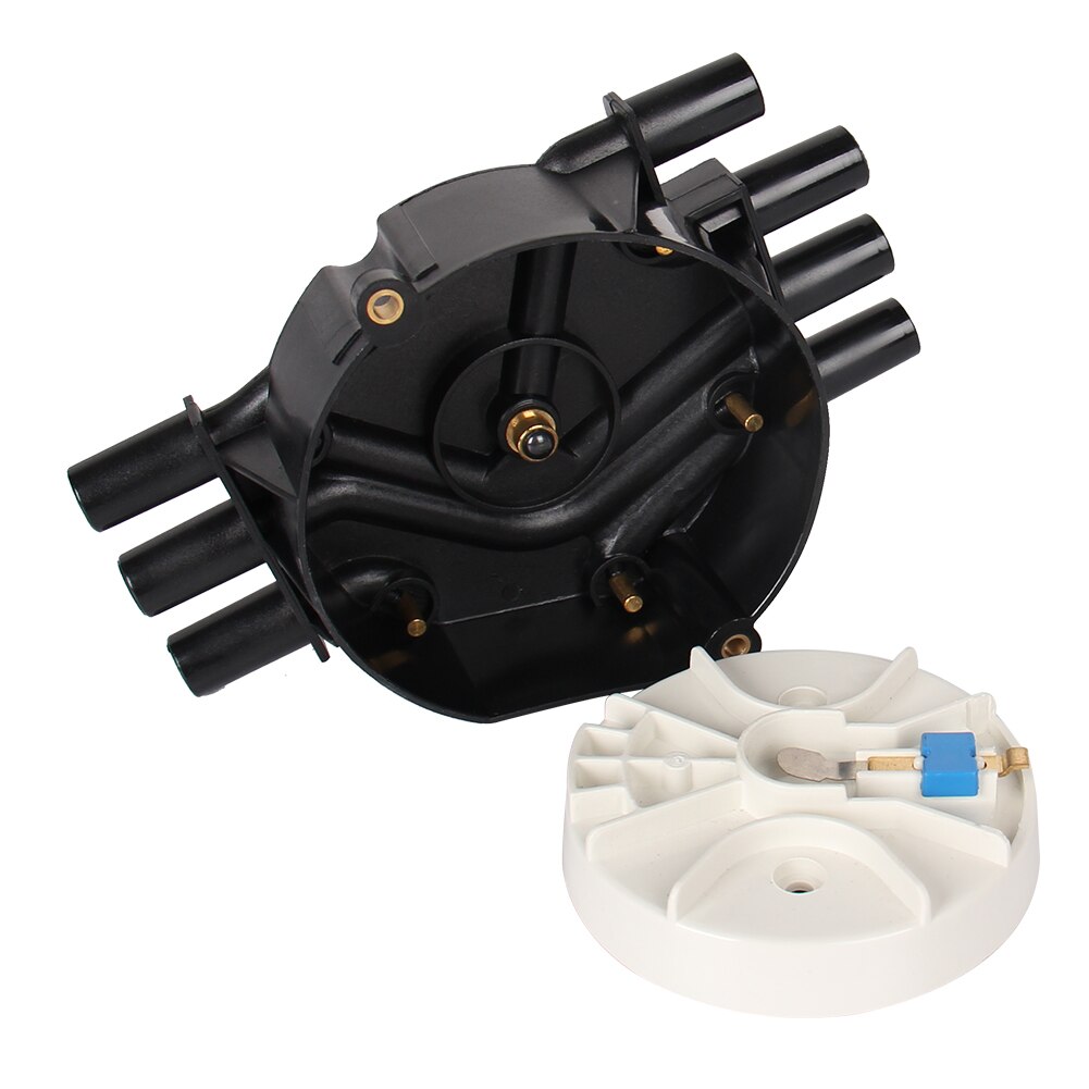Kit de tampa e rotor distribuidor para chevrolet s10, gmc 4.3l, v6, pelutec, dr475, dr322