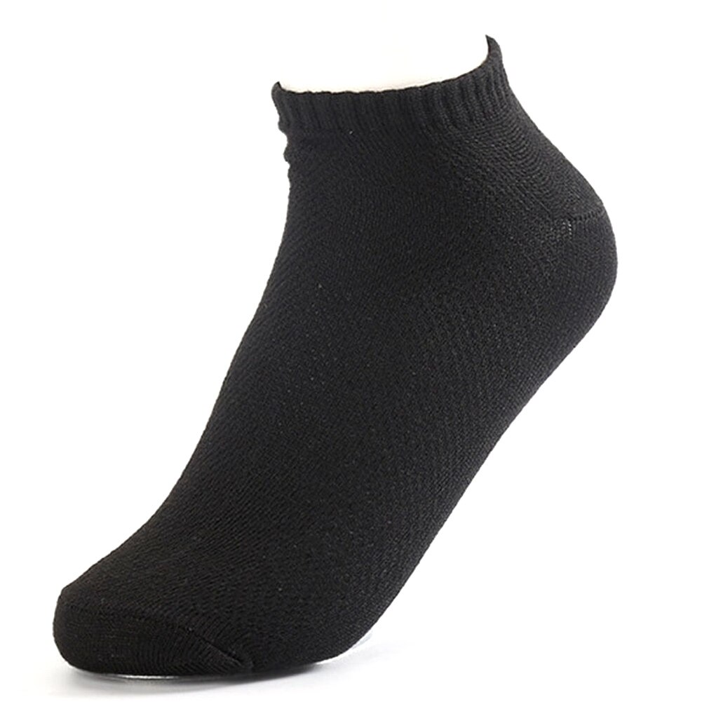 Calcetines deportivos de corte bajo para hombre, calcetín suave, transpirable, para caminar, correr, tenis, mezcla de algodón, 1 par/5 pares, #2