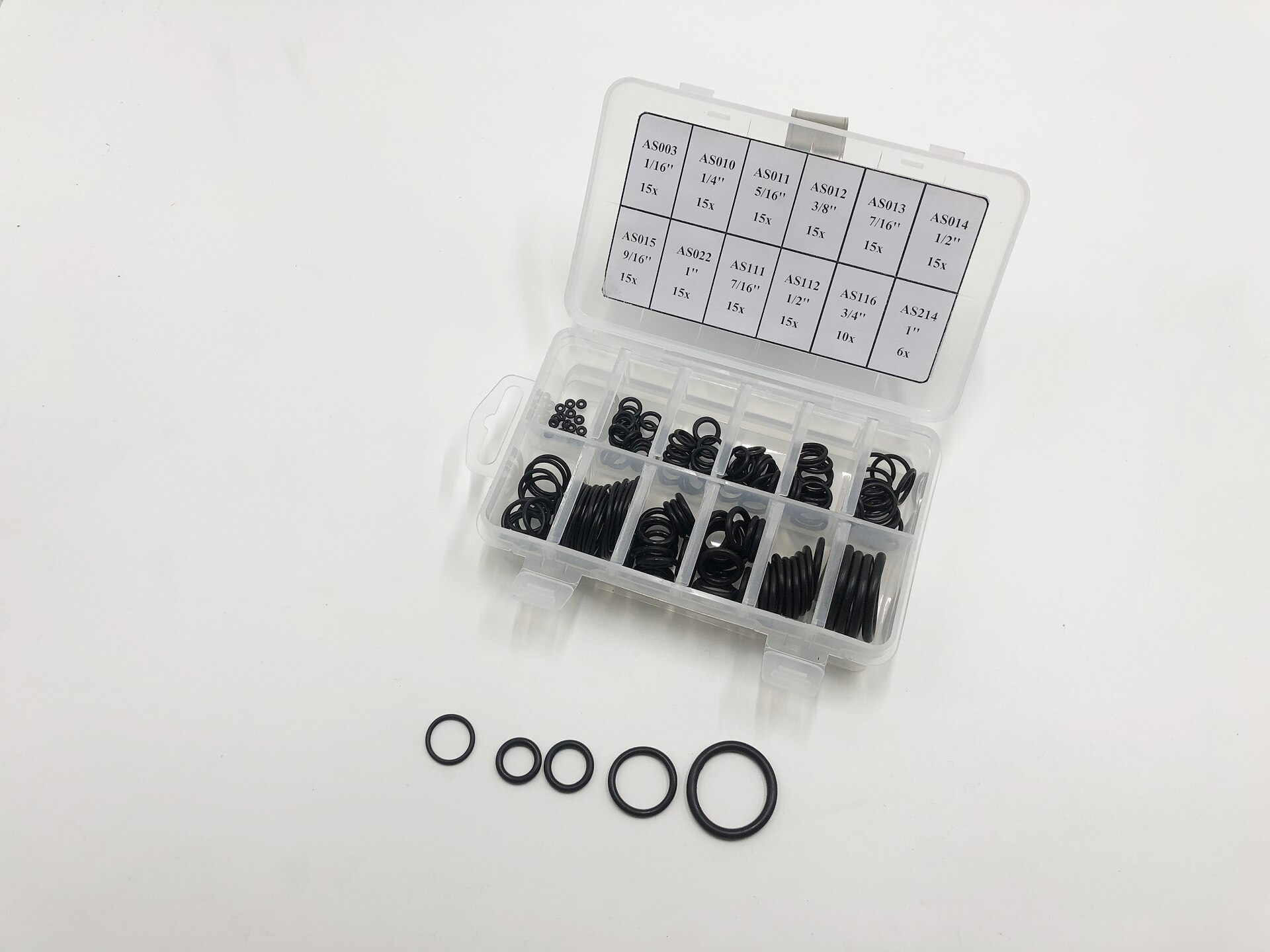 166Pcs Scuba Diving O-Ring Kit 12 Sizes Buna NBR 90 Duro Dive Hose Tank Valve Regulator Sealed Rings Swimming Diving O-Ring Kit