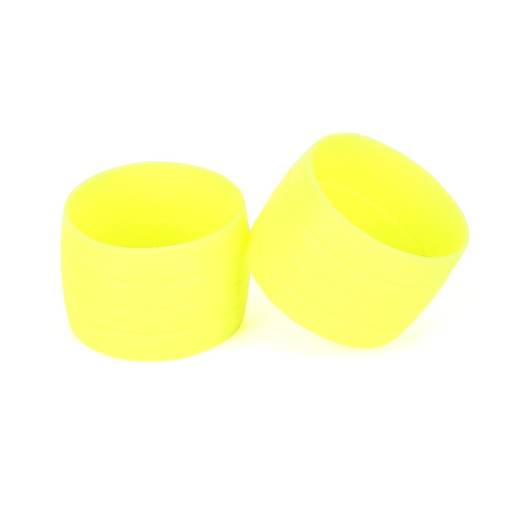 1 Paar Siliconen Plug Racefiets Stuur Fiets Stuur End Bar Tape Vaste Ringen Beveiligingen Mouwen Fietsen Accessoires: Yellow