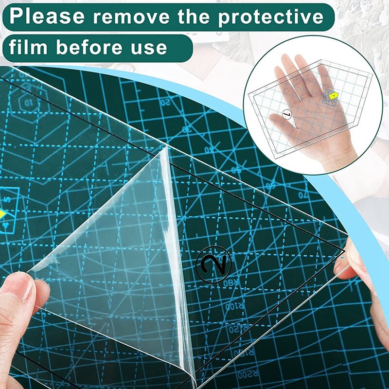 Acryl Schablonen Set Für Nähprojekte - Transparente DIY Vorlagen Patchwork Quilten