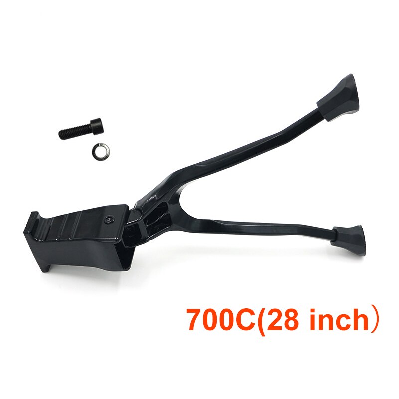 Double Bike Stand Bike Kick Stand For 20" 24" 26" 700C(28") Bicycle MTB Bike Parking Stand soporte bicicleta bicycle accessorie: 700c 28 inch black