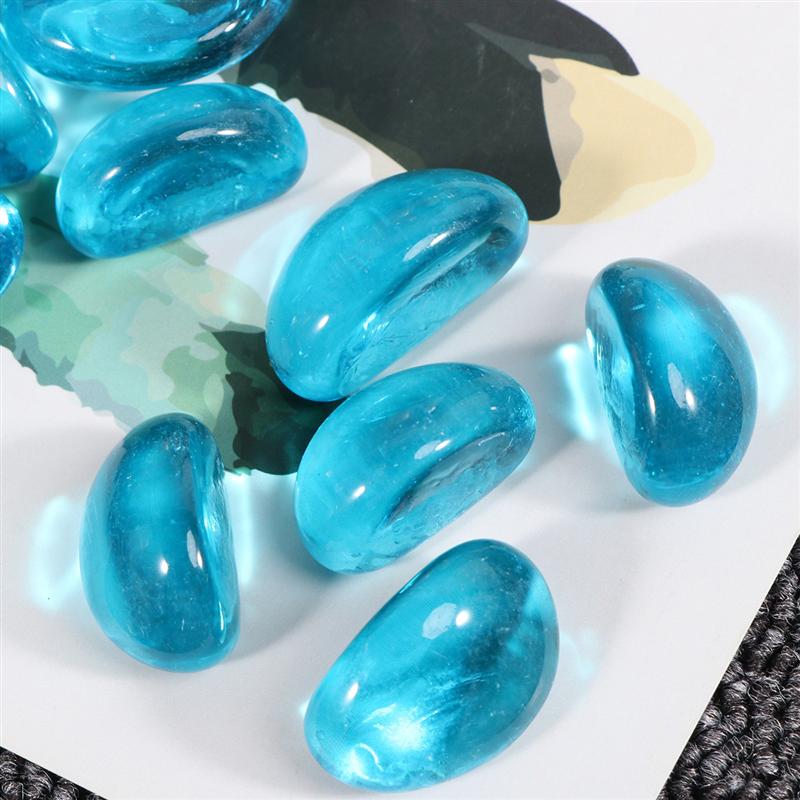 1 Pack Van 500G Aquarium Ocean Blue Cashew Steen Aquarium Decoratieve Stenen Aquarium Bodem Landschap Layout Steen ornamenten