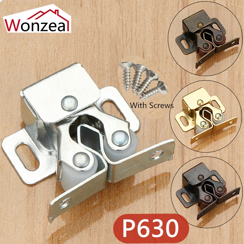 2 unids/lote de tapones para puerta de armario, Catchof, 4 colores para herrajes de armario, accesorios para muebles