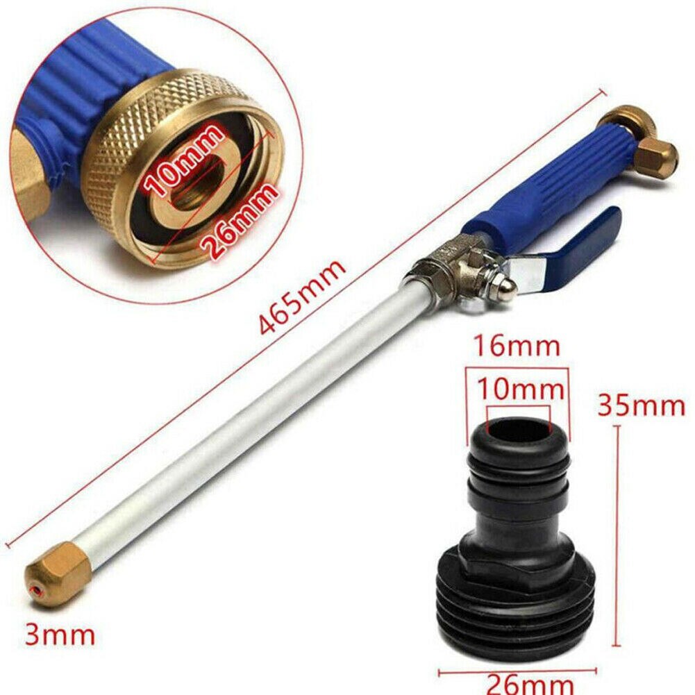 High Pressure Water Guns Metal Handheld Washer Spray Nozzle Wands Attachment Gun Lance Set Car Cleaning Water Pump Gadgets