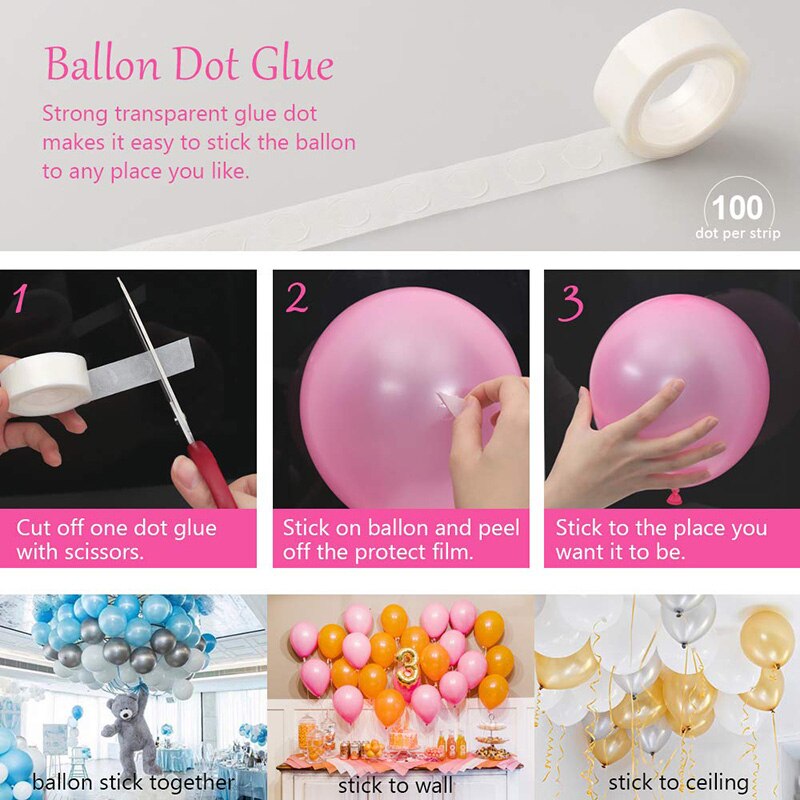 Ballon Bogen Girlande Bausatz Band Streifen Binden Werkzeug Blume Clip Band Geburtstag Hochzeit Weihnachten braut dusche Baby Dekoration favor