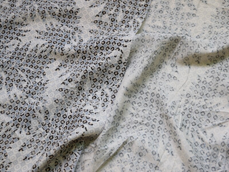 50cm*130cm naturligt vitt vintage blad silkesduk för diy sy klänning lakan 40% spunnet siden 60% bomull patchwork tyg