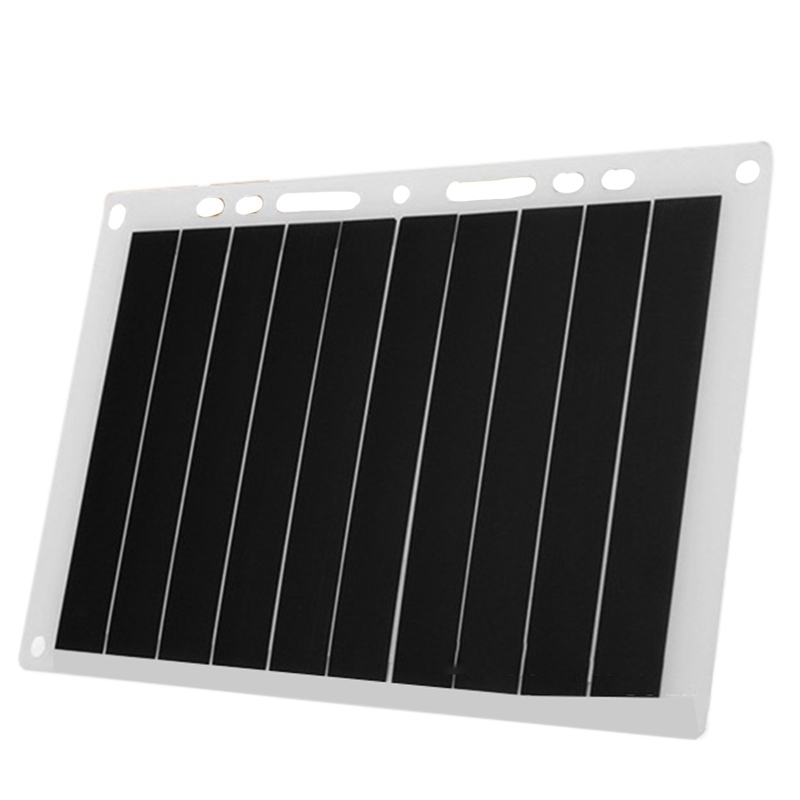 10W 6V Solar Panel Flexible Portable Solar Charging Panel USB Interface for Outdoor Camping Travel