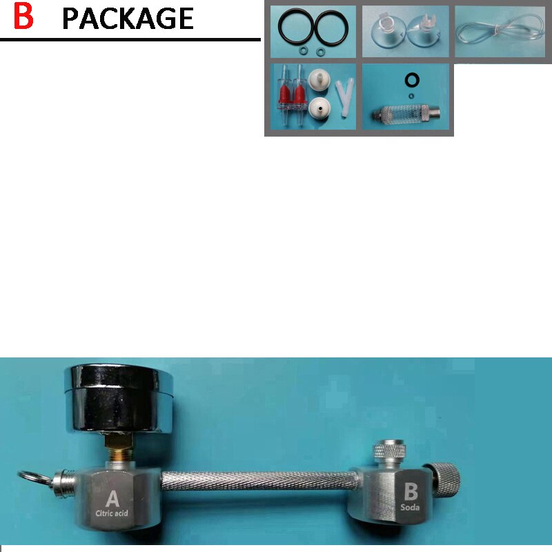 ZRDR Aquarium DIY CO2 generator system kit CO2 generator, bubble counter diffuser with solenoid valve,For / Aquatic plant growth: B