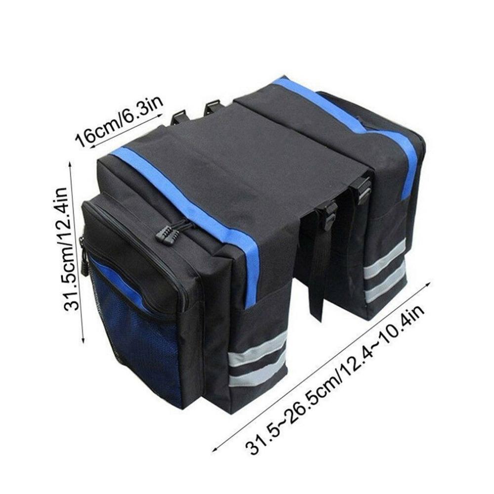 30 L Grote Capaciteit Fiets Achter Plank Zak Mountainbike Motorfiets Achter Fiets Achter Dubbele Zadeltas