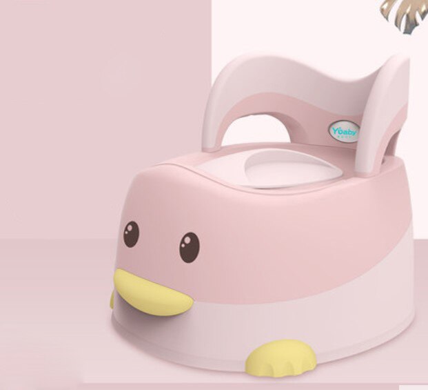 Baby Potty Toilet For Children Portable Pot Baby Potty Training Toilet Seat Comfortable Backrest Cartoon Cute Potty: Pink