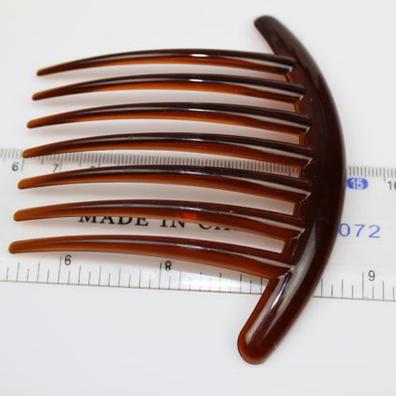 1/2PCS 7 Zähne Französisch Twist Haar Brötchen Kämme Haar Clip Seite Kamm Nicht Slip Prom Kämme Hochzeit schmuck Braut Haar Zubehör