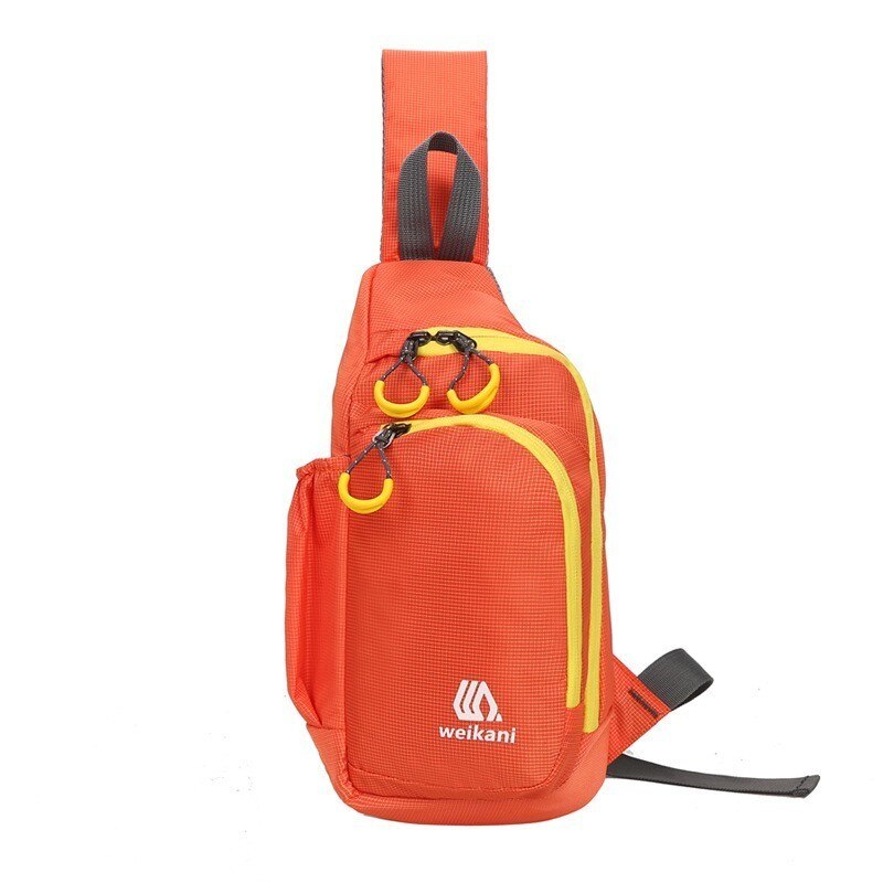 Outdoor reistas, schoudertas voor dames en heren, waterdichte sporttas, heuptas, schoudertas voor fietsen, hardlooptassen, 4 kleuren: Oranje kleur