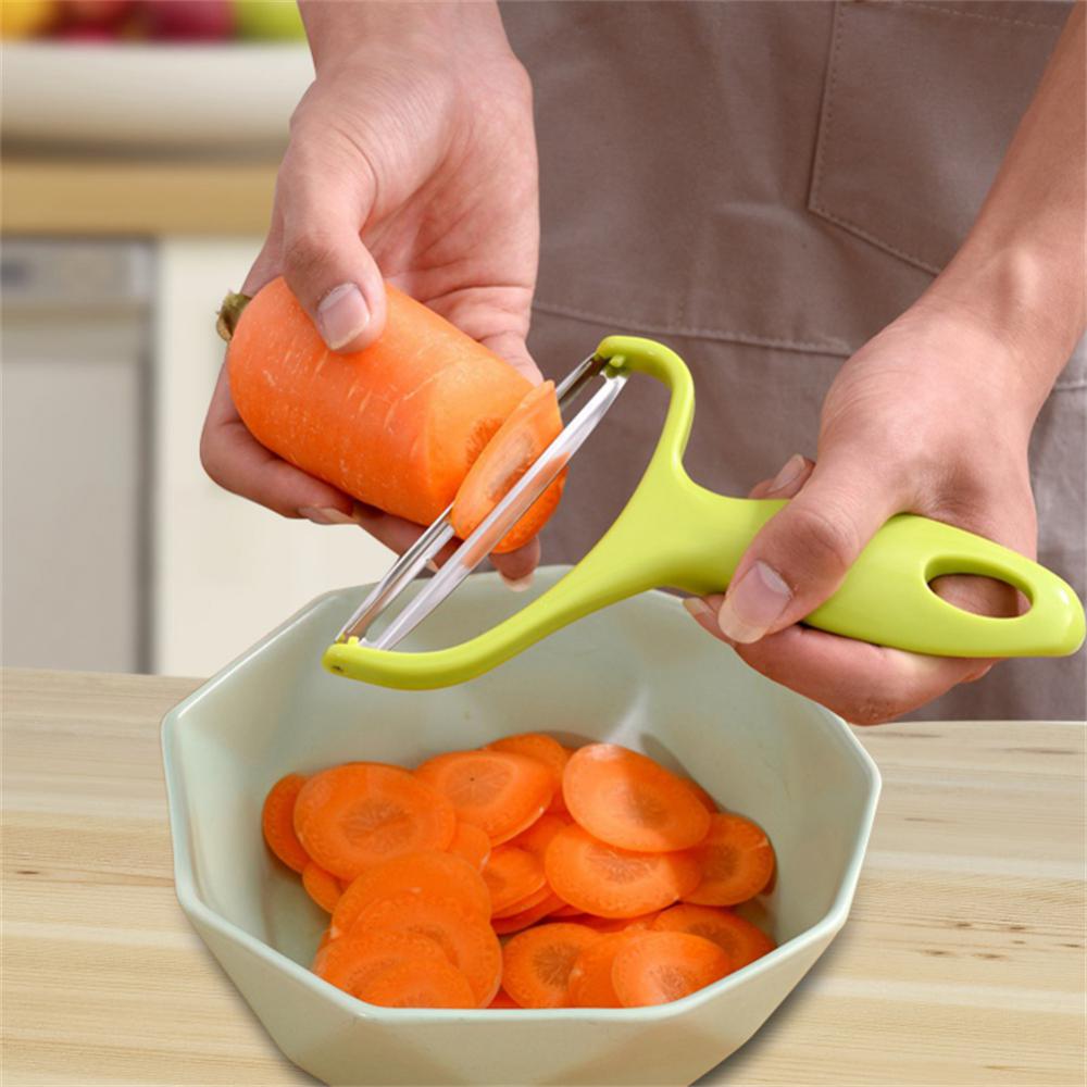 1Pc Rvs Kool Rasp Kool Wortel Brede Mond Slicer Komkommer Aardappel Schil Dunschiller Keuken Accessoires