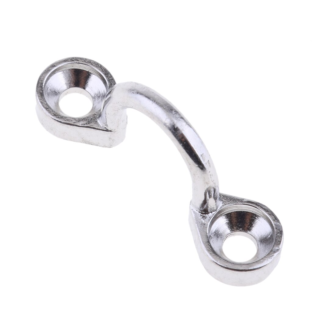 1Pc Zilver Rvs Dek Loop Tie Down Pad Eye Band Voor Boot Rigging