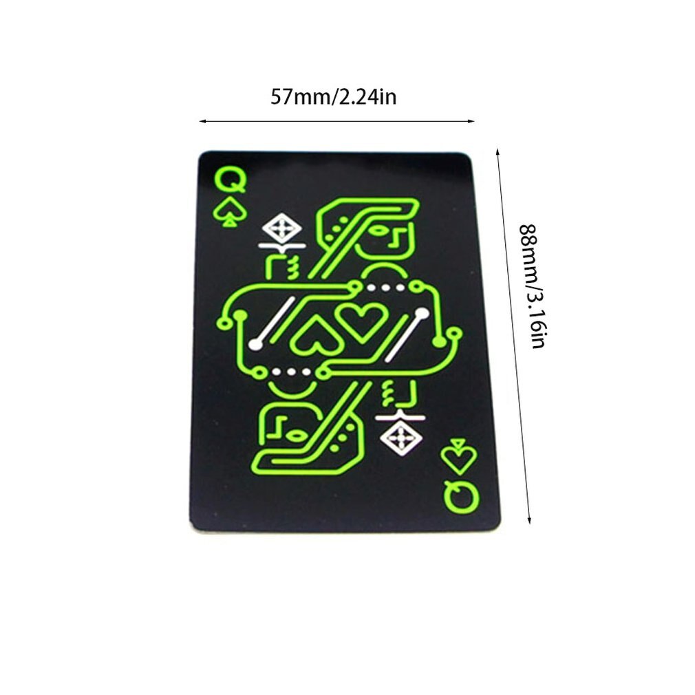 Dark Night Light Fluorescent Playing Cards Chess Poker Cards Darts Intellectual Game For Children Adult