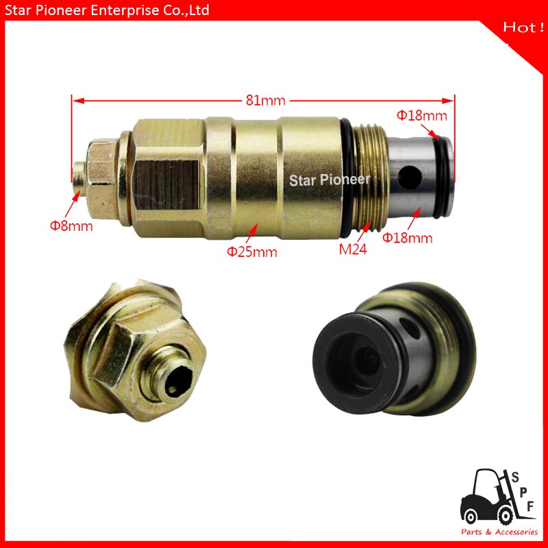 Forklift part hydraulic control valve Regulator valve (multi-way valve pressure regulator 18)-CDB7-F15