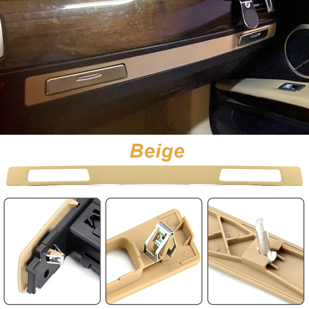 Para BMW E90 E91 E92 E93 LHD Panel de soporte para vasos de coche tira Interior embellecedora para BMW Serie 3 M3 2005 51457138798