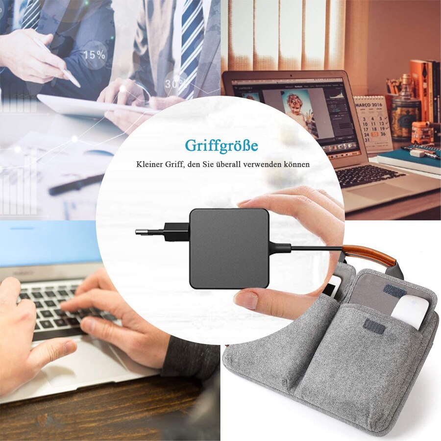 Mackertop 45W USB C charger with 2m USB C cable, type C power supply for laptops and many other USB C devices