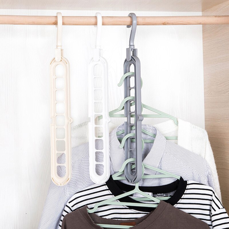 Perchas para ropa con múltiples puertos y Círculo de compatibilidad de puertos, perchas para pantalones para secar ropa, estantes de almacenamiento, perchas multifuncionales de plástico para ropa, bufandas