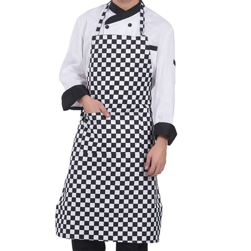 Verstelbare Halve Lengte Volwassen Schort Gestreepte Hotel Restaurant Chef Ober Schort Keuken Kok Schort: check apron