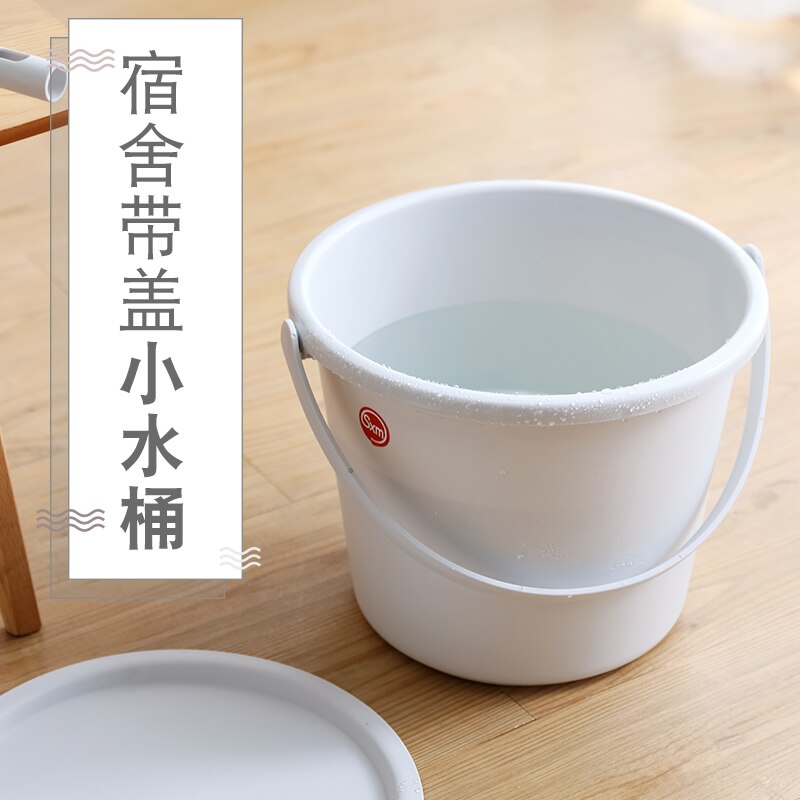 Seau de stockage d'eau de style européen, avec couvercle, peut être rempli avec de l'eau bouillante, récipient de nettoyage en plastique