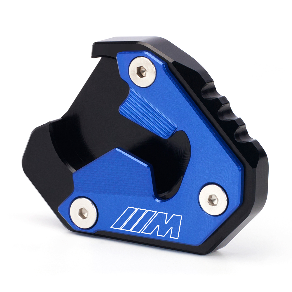 Para bmw m1000xr m 1000xr 2024 2025 extensão da motocicleta pé suporte lateral ampliador placa de suporte m 1000 xr acessórios: Azul