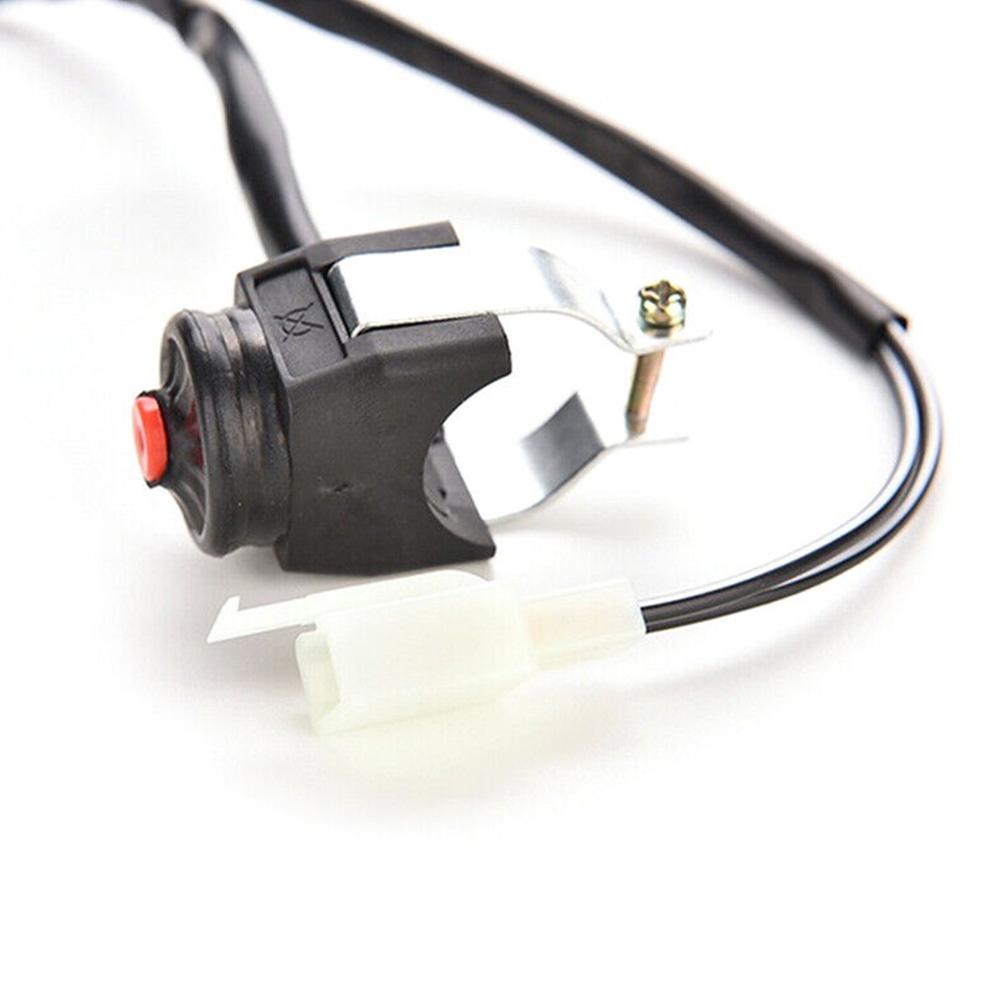 Universal Motocicleta Kill Switch, botão vermelho, Horn Starter, Dirt Bike, ATV, UTV, Dual Sport, 22mm Guiador, Montado Barras