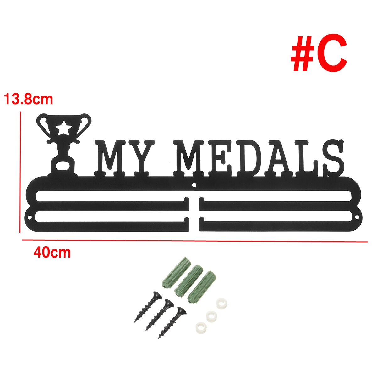 Medal Hanger Holder Display Rack for 30-45 Sport Medal Runner Swim Football Basketball marathons Championship Home Decor: C