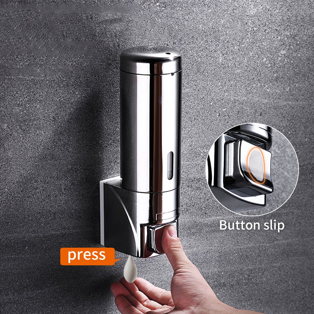 300ml Liquid Soap Dispenser Stainless Steel Double/Three Heads Sanitizer Lotion Dispenser High Safety Container Bathroom