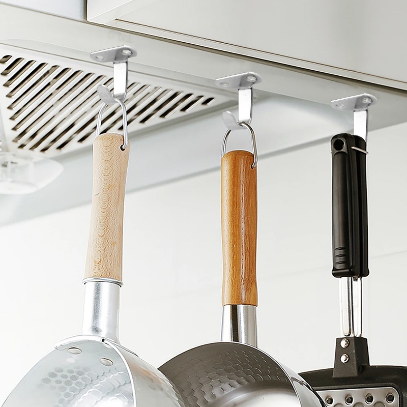 Roestvrijstalen plafondhaken Wandgemonteerde schroeven Haken Hangmand Planten Bloempotten Hangende houder Thuis Heavy Duty Hanger