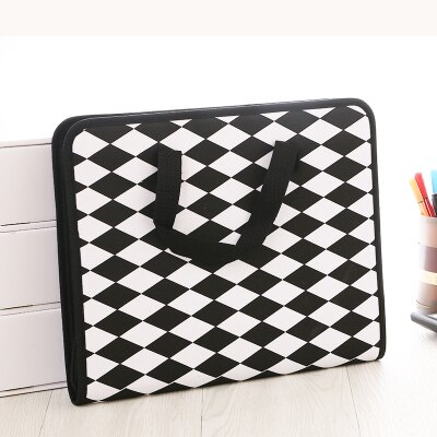 13 layers file organizer canvas folder A4 multi-folder student paper folder Oxford zipper bag business documentd holder: The diamond