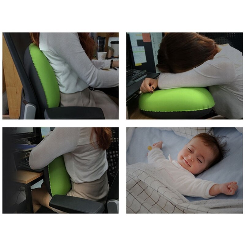 Portable Inflatable Pillow Travel Ultralight Air Pillow Neck Pillow Camping Sleeping Gear Fast Use TPU