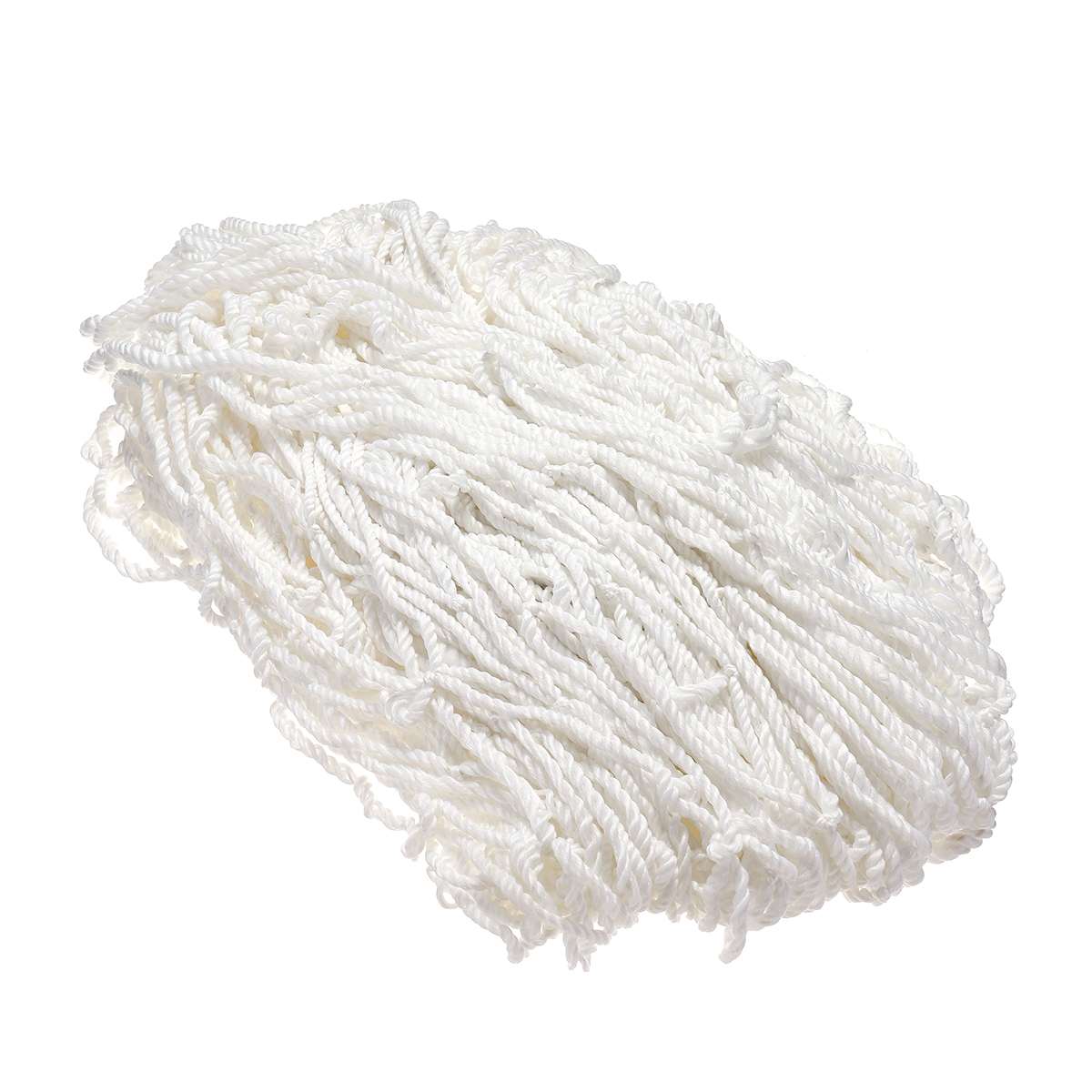 12x6FT Full Size Football Soccer Goal Post Net For Outdoor Sports Training Match High Impact Double Knotted White Polypropylene