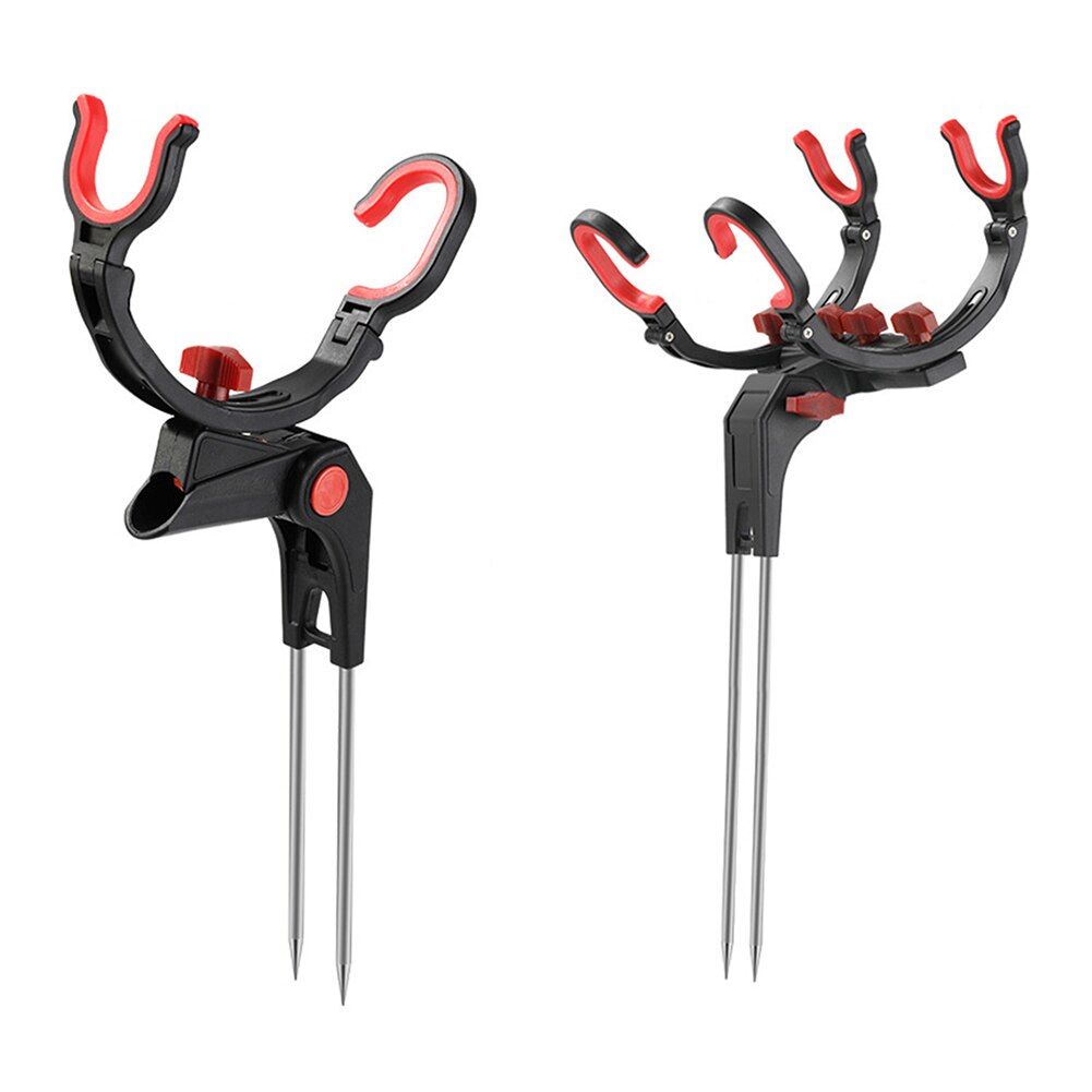 Universal Fishing Rod Racks 360 Degree Adjustable Fishing Pole Holder Universal Foldable Fishing Rods Fix Pole Rack Stand