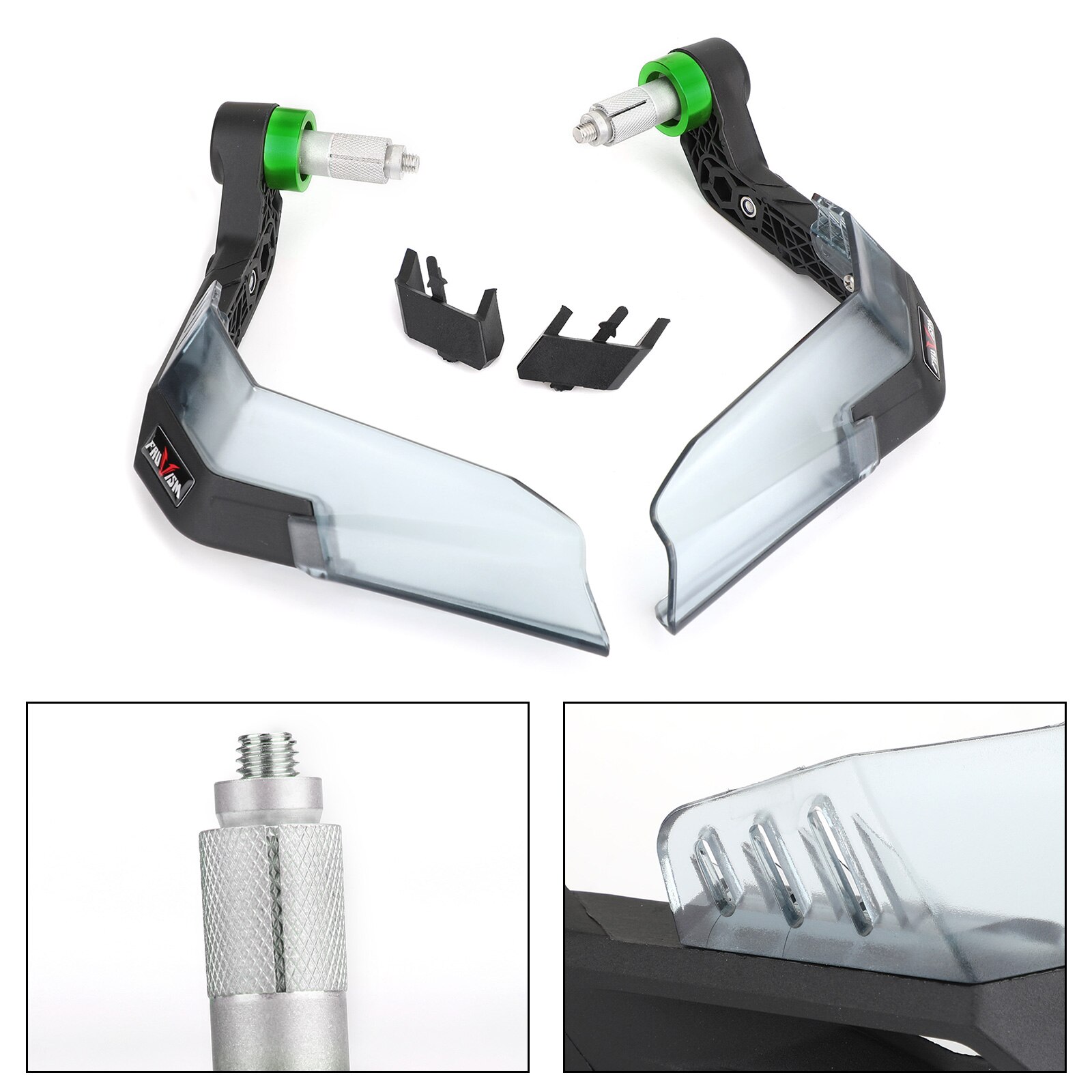 Areyourshop Universele Motorfiets Handguard Hand Guard Stuur Handle Bar Schelpen Protector Voor Honda Voor Yamaha Motor: green
