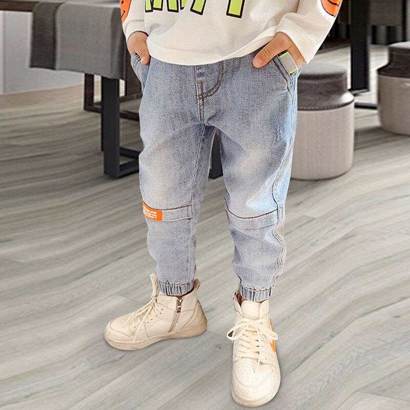 4-12Y Bambini Vestiti Dei Ragazzi magro jeans Classico Dei Bambini Dei Pantaloni denim Abbigliamento di Tendenza A Lungo Gonne E Pantaloni Del bambino Ragazzo casuale Pantaloni