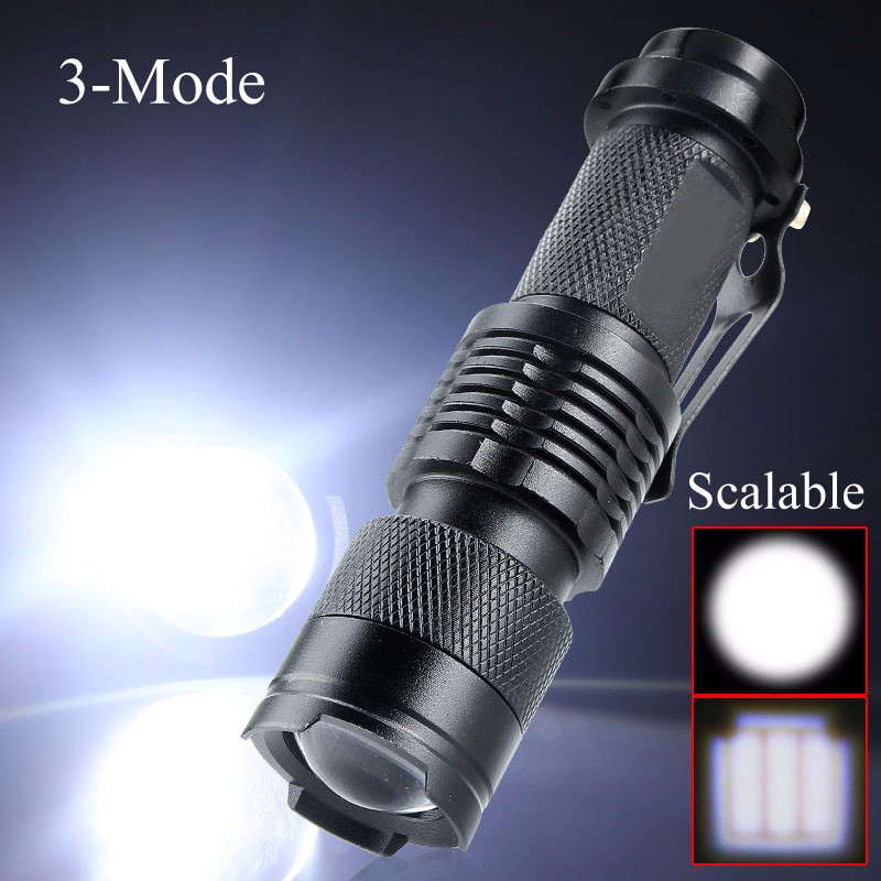 Z40 Mini led Flashlight Torch Lamp 1000 Lumens CREE Q5 LED Torch AA/14500 Adjustable Zoom Focus Penlight Waterproof For Outdoor