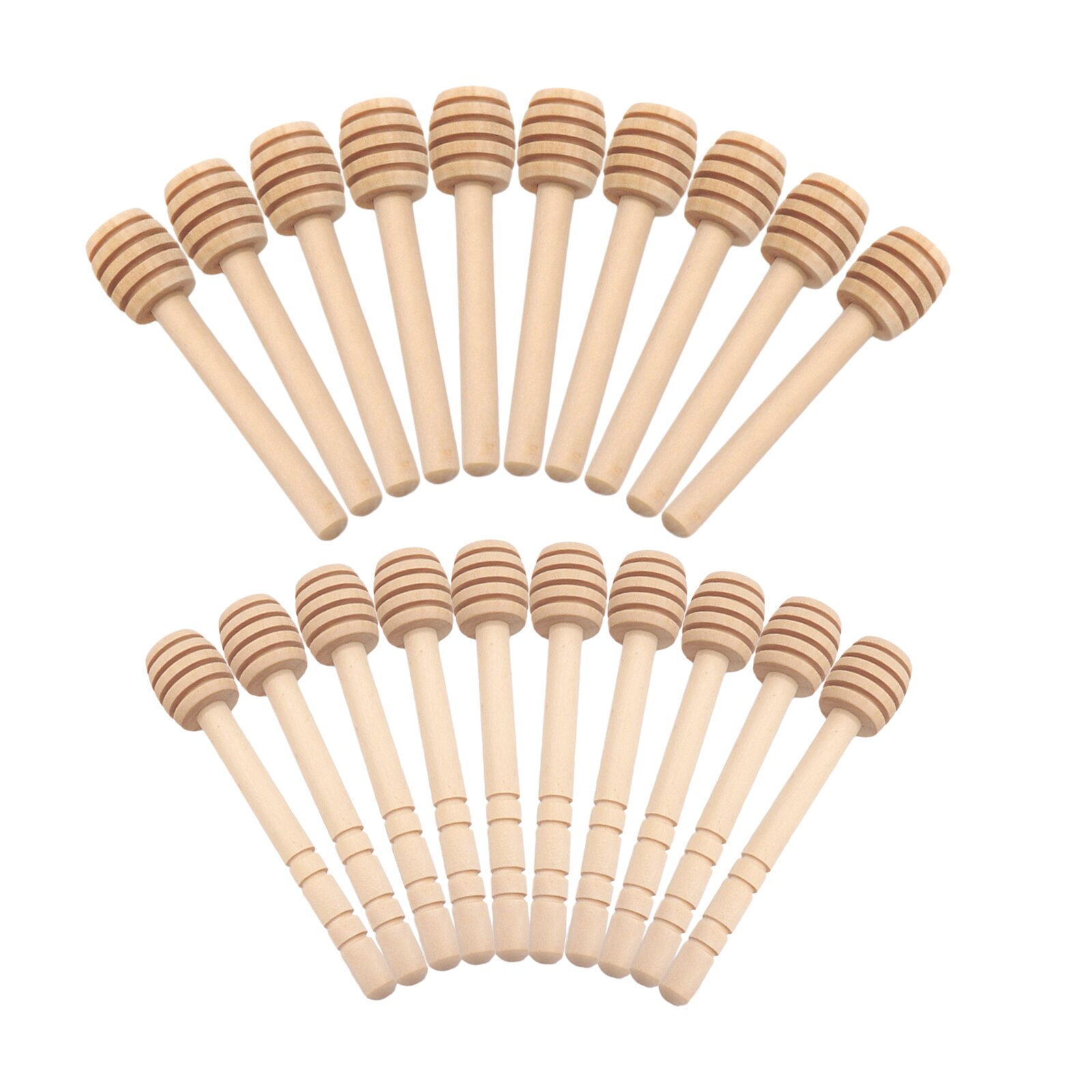 10PCS Wood Mini Honey Dipper Sticks Honey Stirring Wand for Honey Drizzling
