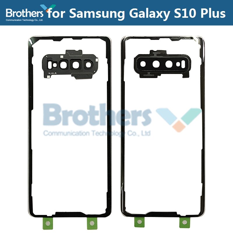 Batterij Behuizing Voor Samsung Galaxy S10 S10e S10 Plus Transparante Batterij Deur Met Camera Glas Back Cover Voor G973 G970 g975