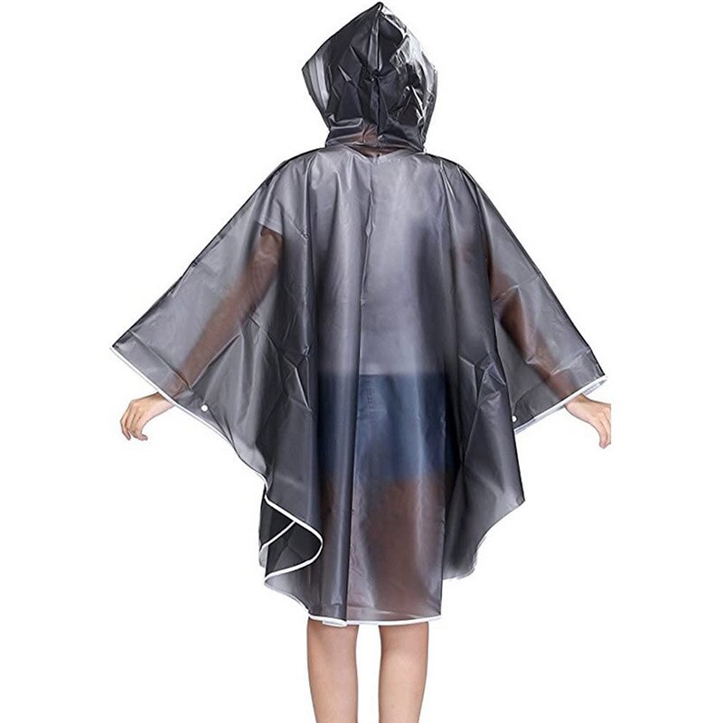 Raincoat Cape Raincoat Black Women Rain Cape Raincoat Men Hooded Poncho For Hiking Riding Bicycle Rain Capes HTML
