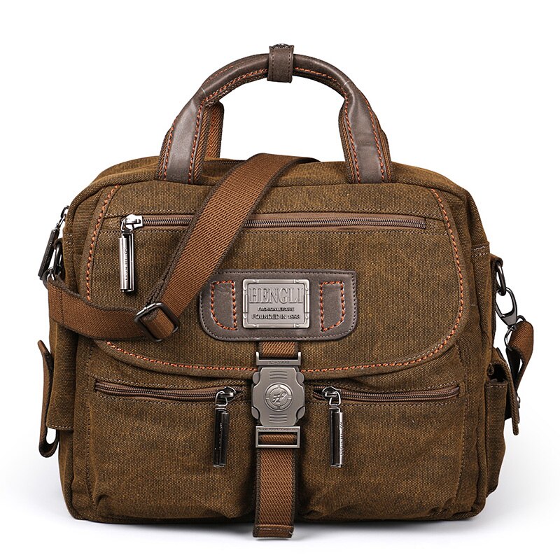 2022 Ruil Retro Canvas Messenger Bags Multifunctionele Mannen Schouder Aktetas Leisure Travel Handtas Toolkit Vintage Pakket