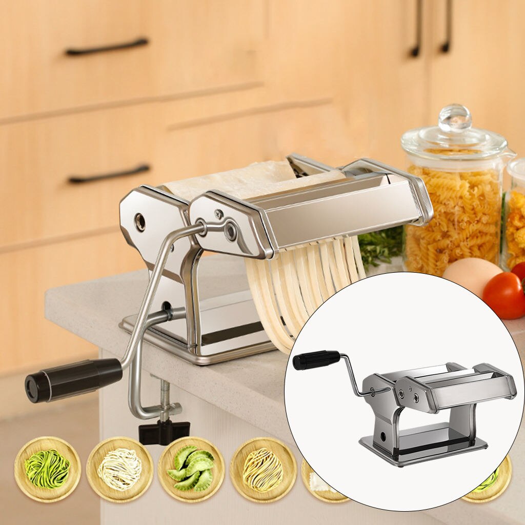 Noodle Maker Machine Pasta Cutter with Adjustable Thickness Settings