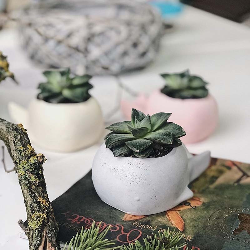 Concrete Planter Molds Animals Flower Pot Molds Silicone Cement bonsai molds Candlestick Molds