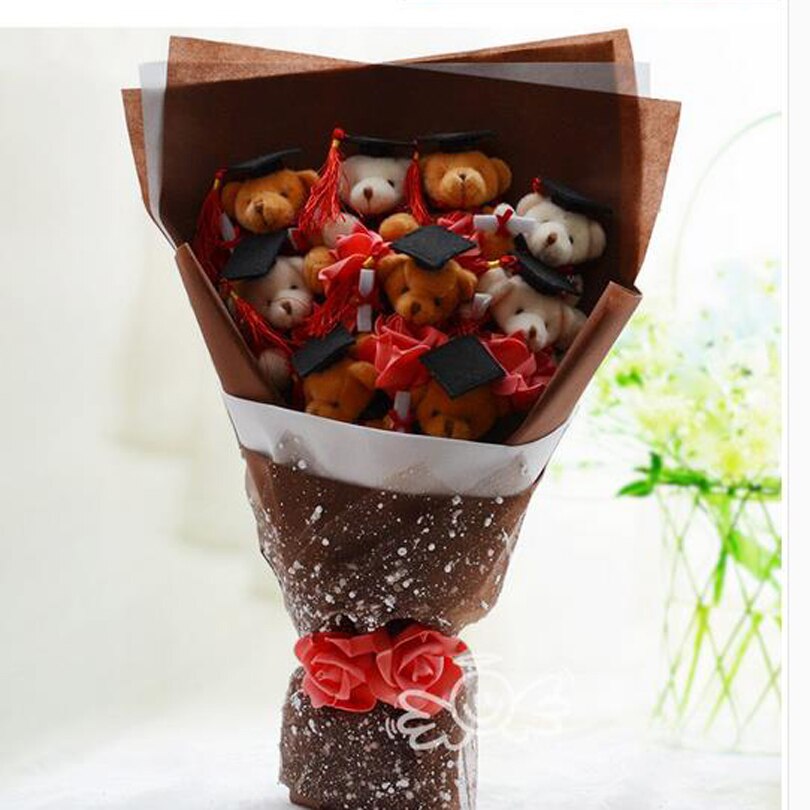 Arts beer hand holding cartoon boeket pop bloem graduation leraar Tanabata Valentijnsdag roze paars